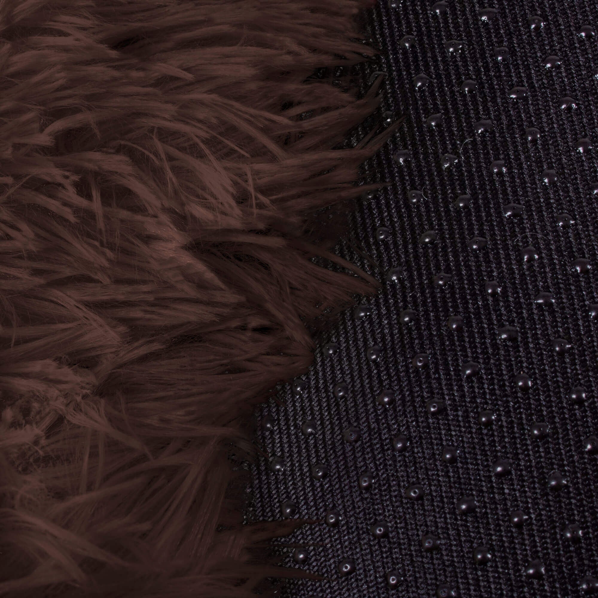 Pat  pentru caini si pisici, cu husa detasabila, maro, diametru 50cm