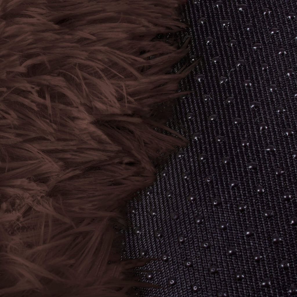 Pat  pentru caini si pisici, cu husa detasabila, maro, diametru 80cm