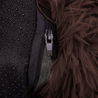 Pat  pentru caini si pisici, cu husa detasabila, maro, diametru 90cm