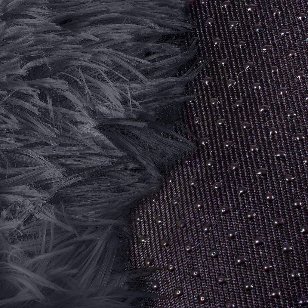 Pat  pentru caini si pisici, cu husa detasabila, gri inchis, diametru 80cm