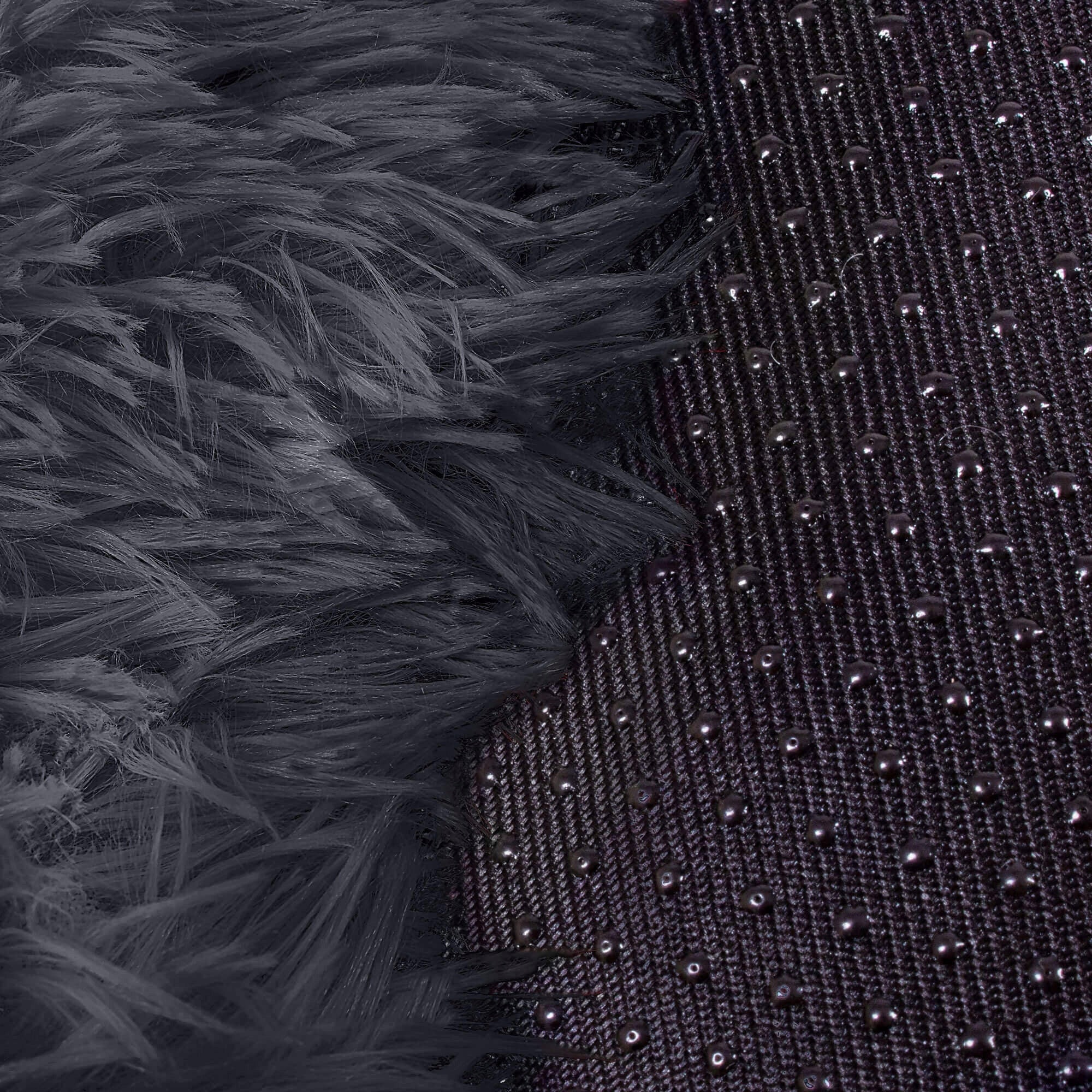 Pat  pentru caini si pisici, cu husa detasabila, gri inchis, diametru 80cm