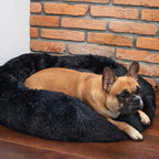 Pat  pentru caini si pisici, cu husa detasabila, negru, 40cm