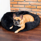 Pat  pentru caini si pisici, cu husa detasabila, negru, 40cm