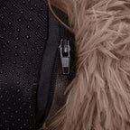 Pat  pentru caini si pisici, cu husa detasabila, maro deschis, diametru 80cm