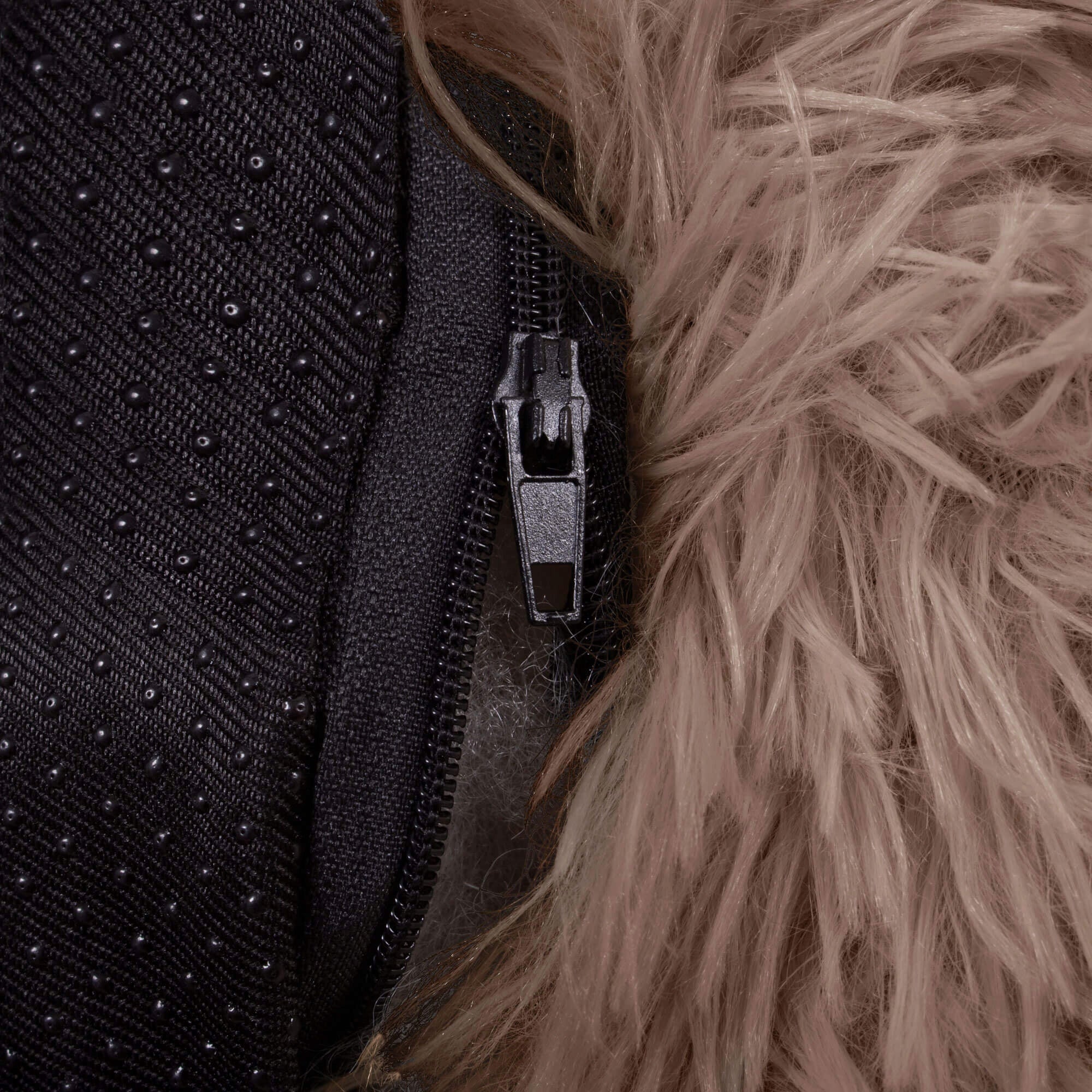 Pat  pentru caini si pisici, cu husa detasabila, maro deschis, diametru 80cm