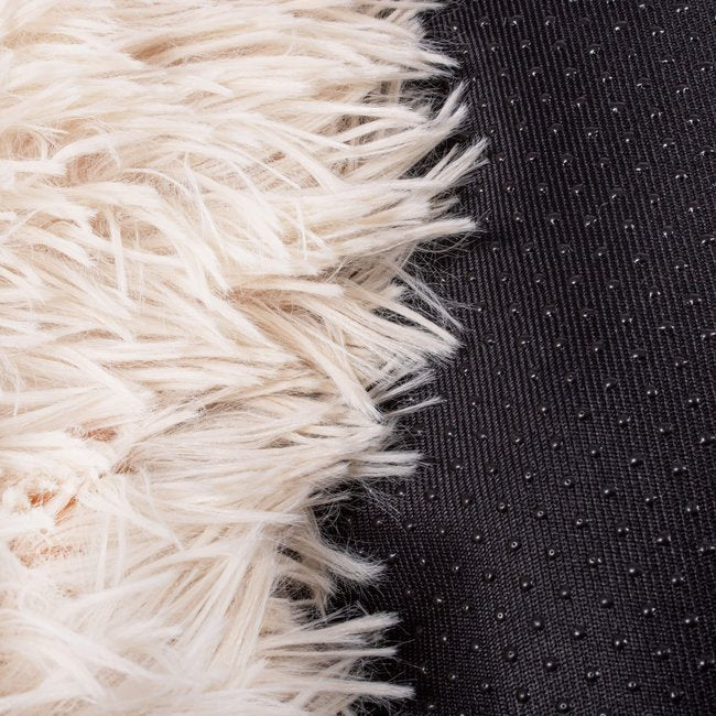 Pat  pentru caini si pisici, cu husa detasabila, bej, diametru 60cm