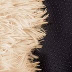 Pat  pentru caini si pisici, cu husa detasabila, crem, diametru 90cm