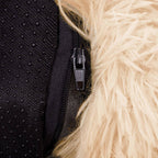 Pat  pentru caini si pisici, cu husa detasabila, crem, diametru 50cm