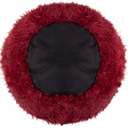 Pat  pentru caini si pisici, cu husa detasabila, visiniu, diametru 60cm