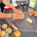 Plansa din silicon alimentar de framantat aluat, rezistenta la temperaturi ridicate, 50x40cm, gri