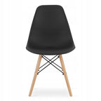 Scaun dining Scandinav pentru bucatarie, 38x42x82cm, negru