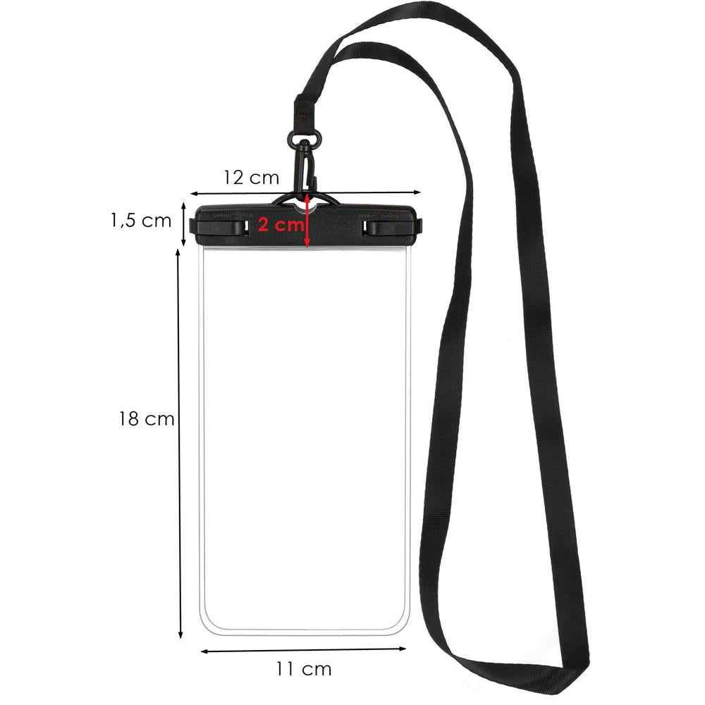 Husa telefon subacvatica waterproof impermeabila, universala, 180x110mm, cu snur