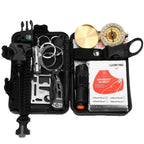 Kit de supravietuire turistic multifunctional camping, vanatoare, pescuit, 19 piese