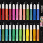 Set de pictura si desen pentru copii, 150 de piese, trusa lemn maro