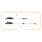 Pompa de stropit manual 8L cu lance reglabila 63 cm, 2 duze si curea de umar