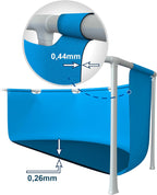 Piscina rotunda cu cadru meltalic si parasolar Canopy Intex 28290NP, D183xH38 cm