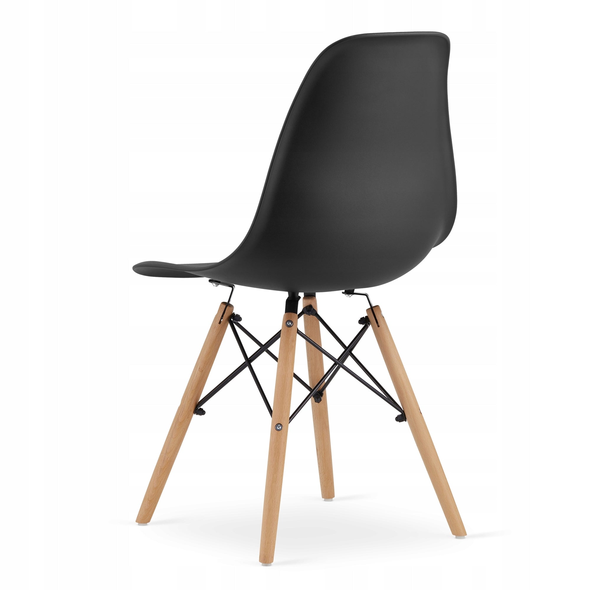 Scaun dining Scandinav pentru bucatarie, 38x42x82cm, negru
