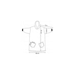 Patura tip hanorac, cu maneci, gluga si buzunare, material plus, marime universala, gri