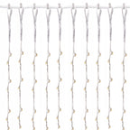 Ghirlanda luminoasa tip perdea 400 LED-uri, 3m, pentru interior/exterior, iluminare galbena