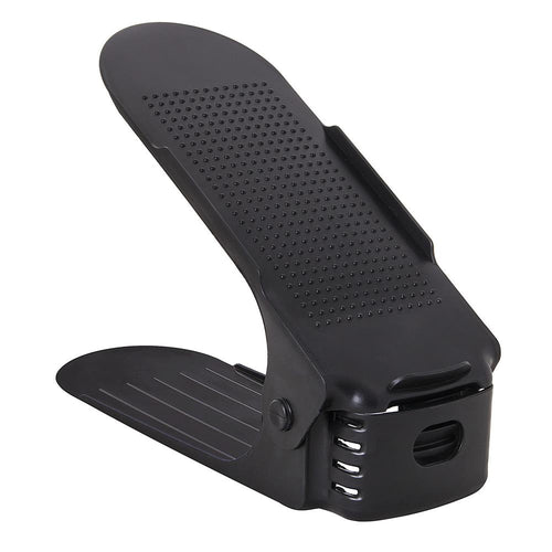 (DL) Set 10 organizatoare pentru pantofi regalabile, plastic, culoare negru