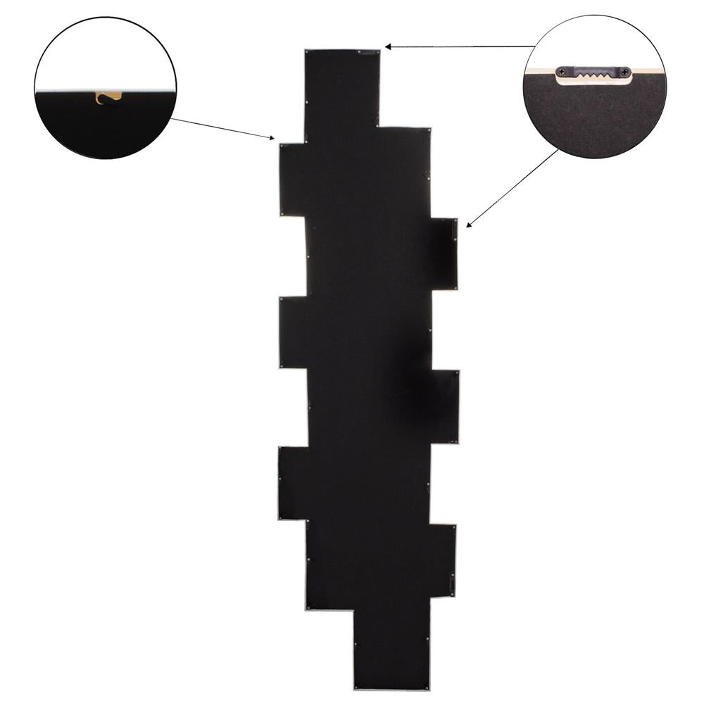 Rama foto de perete, colaj de 14 fotografii, 36x118cm, alb