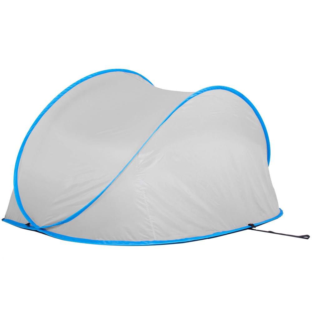 Cort plaja si picnic semi-deschis , protectie UV, 200x120x110cm, gri