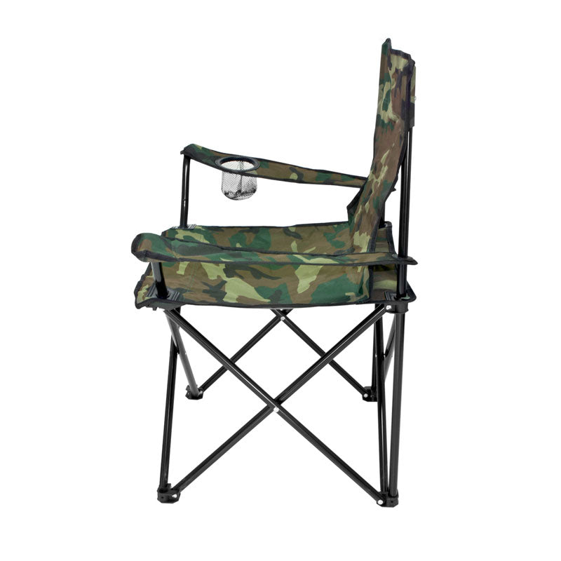 Scaun pliabil camping sau pescuit , suport pahar, camuflaj