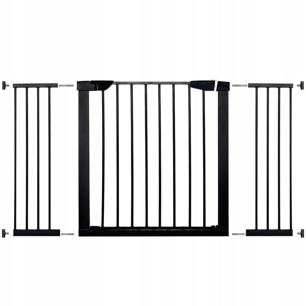 Poarta de siguranta Safety Gate pentru scari, ajustabila 131-138 cm, din otel, neagra