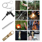 Kit de supravietuire turistic multifunctional camping, vanatoare, pescuit, 12 piese