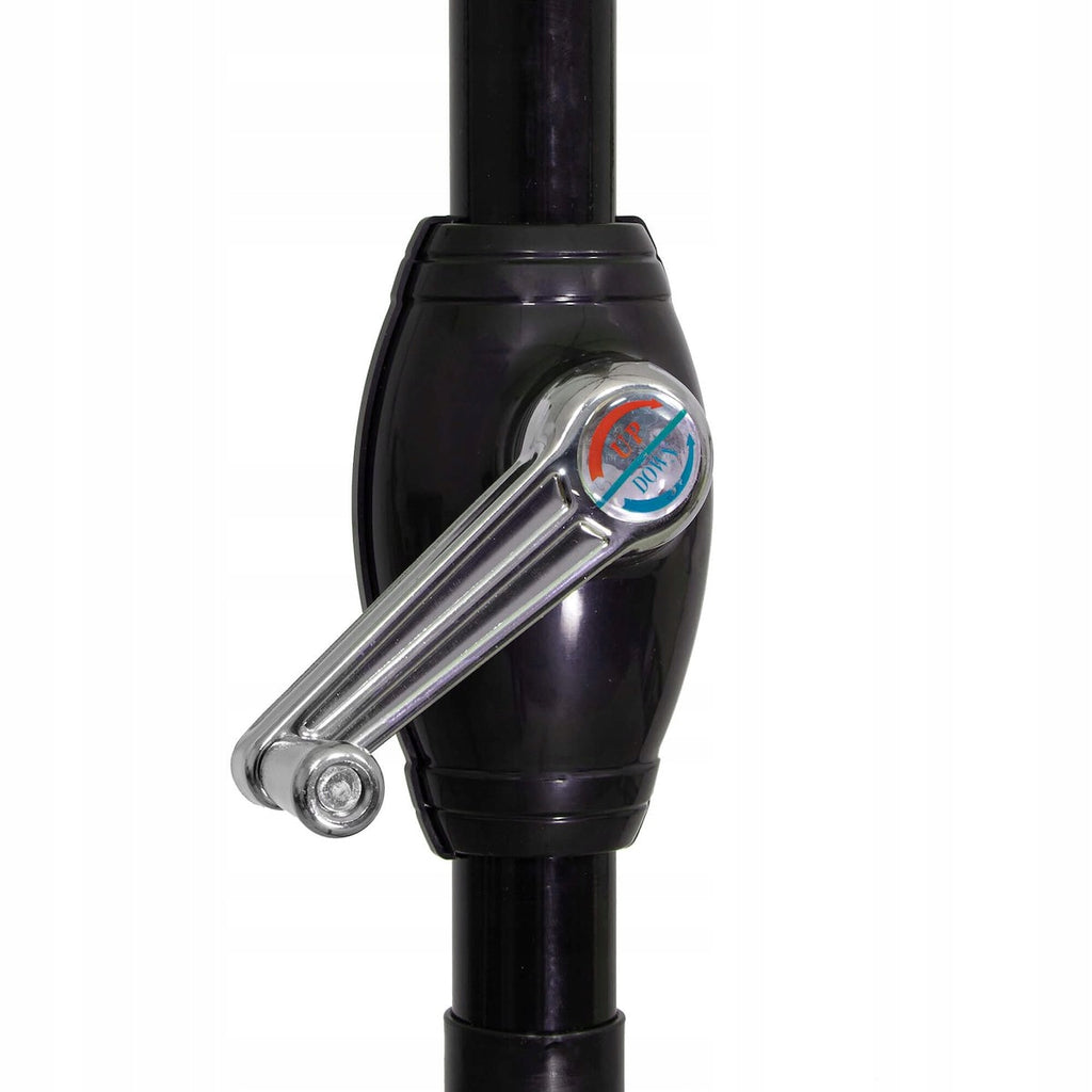 Umbrela terasa gradina, cu manivela si inclinare, GU23, diametru 260cm, maro