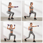 SONGMICS Set de 6 gantere hexagonale cu suport, 2x1kg 2x1.5kg 2x2kg, multicolor