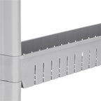 Sistem rafturi de depozitare cu roti pentru bucatarie sau baie cu 3 polite, 54x13x70cm, gri