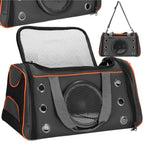 Geanta pentru transport animale mici-medii, pentru caine si pisica, pliabila, 24x48x33 cm, gri