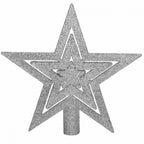 Set globuri si decoratiuni de Craciun, 51 piese, diverse dimensiuni, argintiu