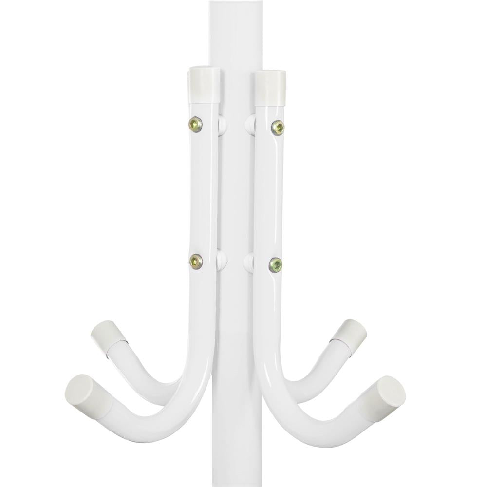 Cuier tip pom metalic , 12 agatatoare, 177cm, alb