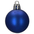 Set globuri de Craciun, 20 bucati, 3 modele, 4cm, albastru inchis