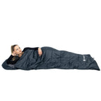 Sac de dormit tip mumie, cu geanta de transport, 210x73cm, 8-20grade, culoare gri