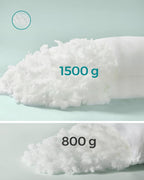 SONGMICS Perna cu suprafata moale, 80x80 cm, umplutura 1500 g, alb