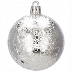 Set globuri de Craciun Inedit, 30 bucati, 6cm, transparente si albastru