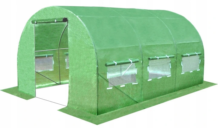 Sera de gradina, tip tunel cu cadru metalic, 250x400cm, 10mp (3 segmente)