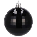 Set globuri de Craciun, 20 bucati, 5 modele, 6cm, negru