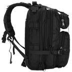 Rucsac militar pentru drumetie, impermeabil, ultra usor, 4 compartimente, culoare negru