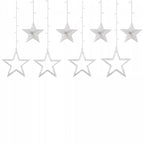 (DL) Instalatie lumina tip perdea cu 92 LED-uri, 2m, pentru interior/exterior, stelute iluminare alba