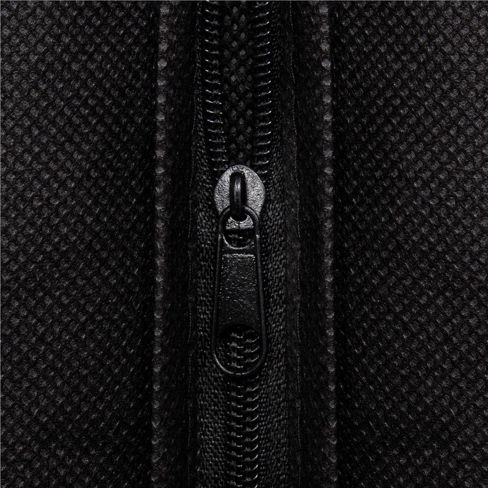 Husa transport haine, pe umeras, impermeabila, negru, 60x90 cm