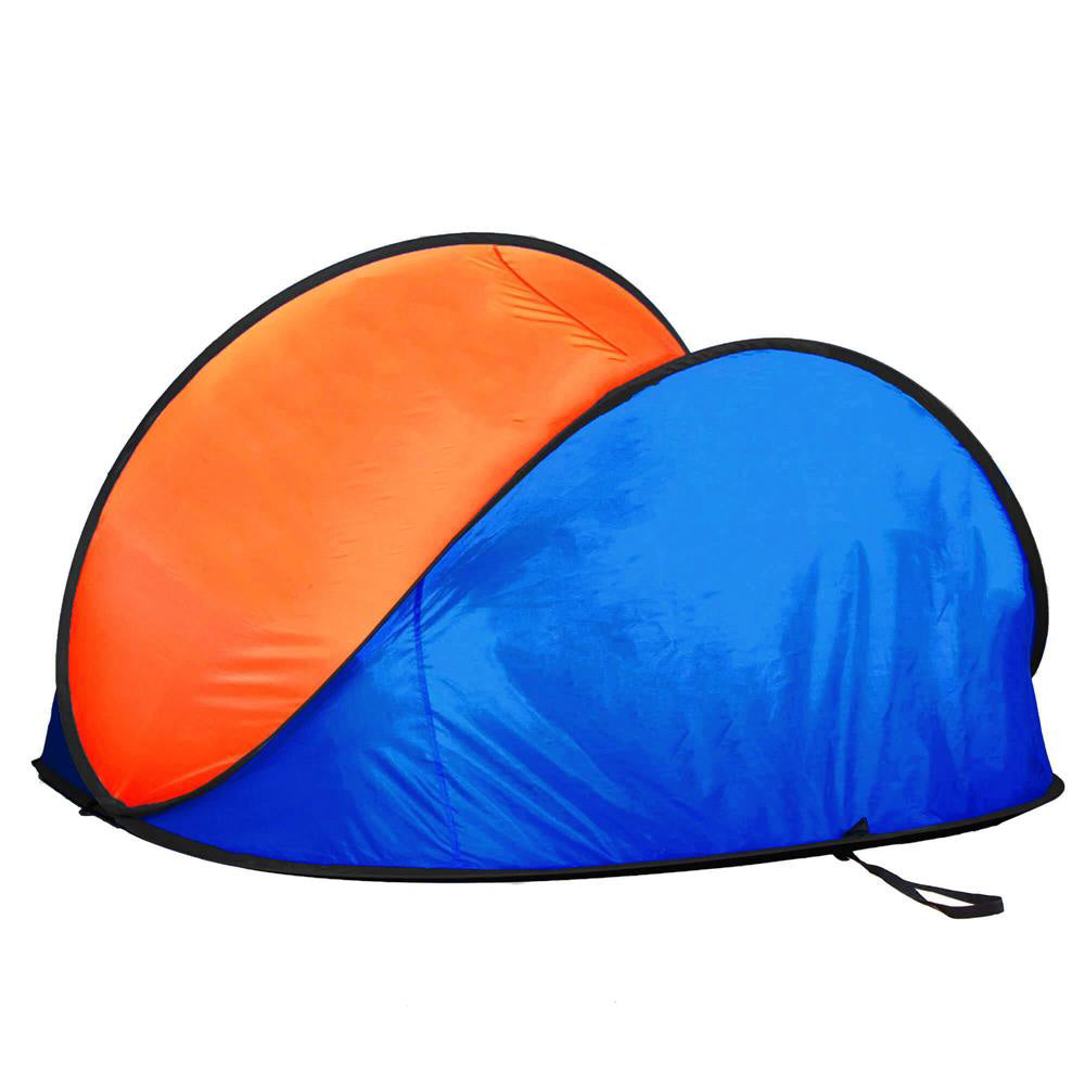 Cort plaja si picnic semi-deschis , protectie UV, 200x120x110cm, portocaliu