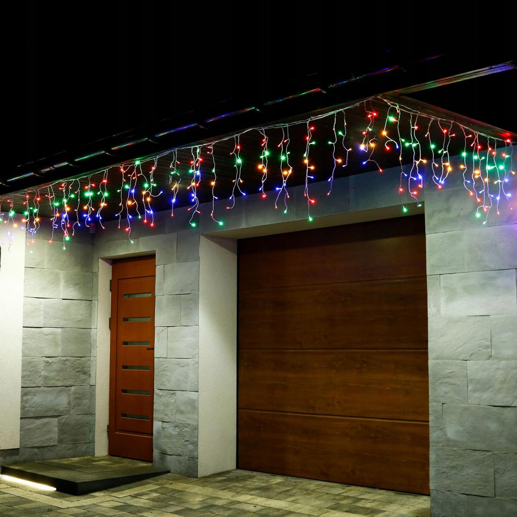 (DL) Ghirlanda luminoasa 500 LED-uri, 20m, pentru interior/exterior, telecomanda, iluminare multicolora