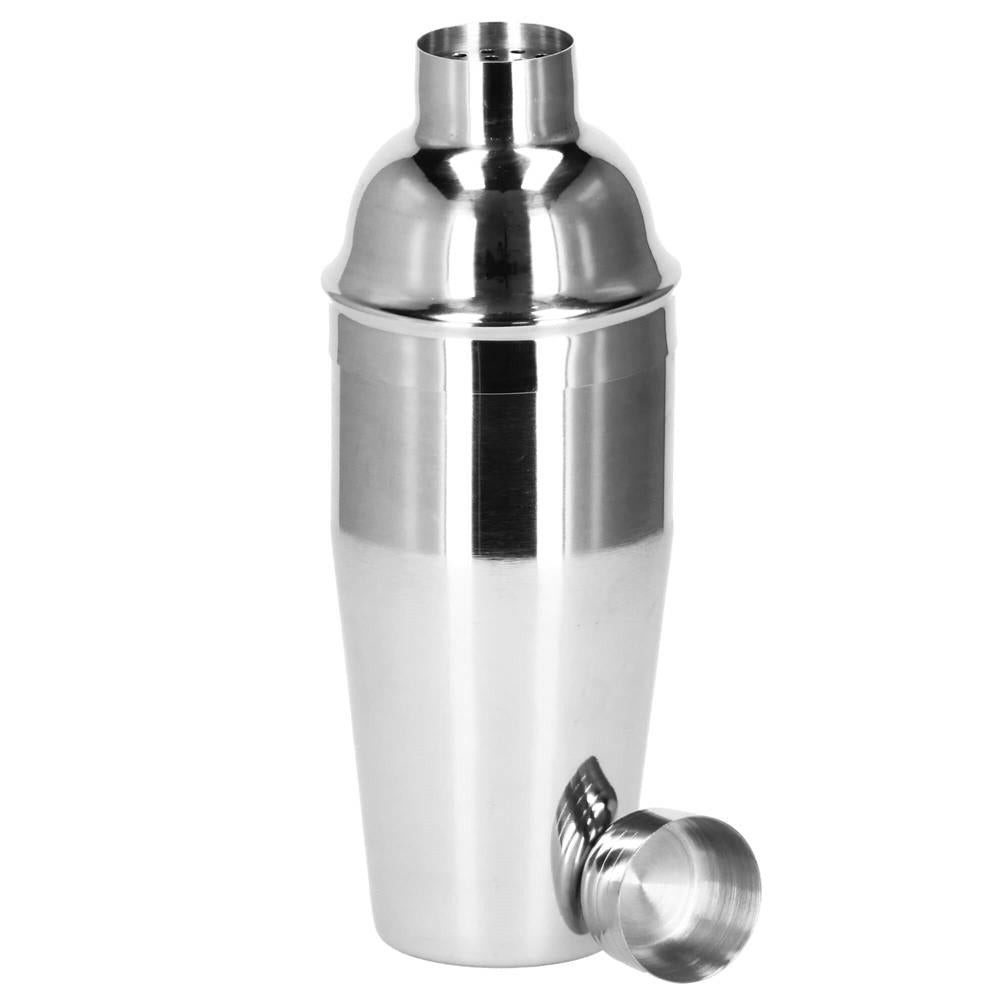 Set Cocktail Shaker Kit pentru barmani 550ml, KI22, suport bambus, 9 piese