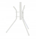 Cuier hol metalic 178 cm, 12 carlige, design minimalist, alb