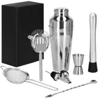 Set Cocktail Shaker Kit pentru barmani 550ml, KI23, 8 piese