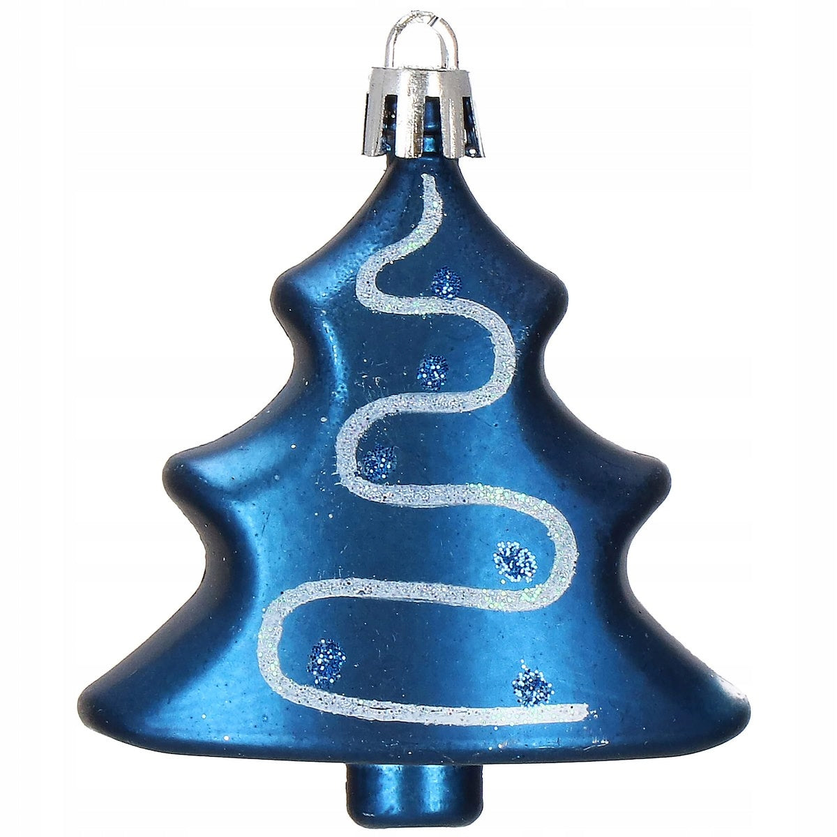 Set globuri si decoratiuni de Craciun, 77 piese, diverse dimensiuni, albastru inchis